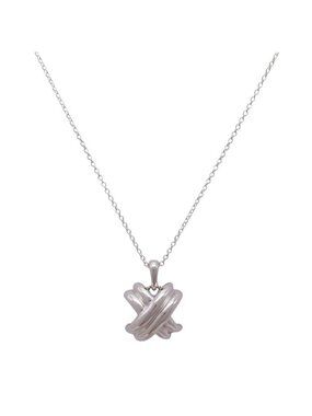 Tiffany & Co New Signature Cross Necklace Silver